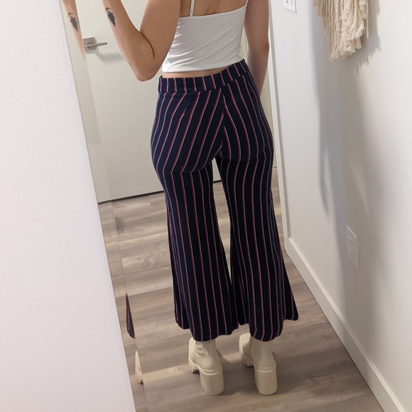 UO Silence & Noise striped flare trousers - Picture 1 of 11
